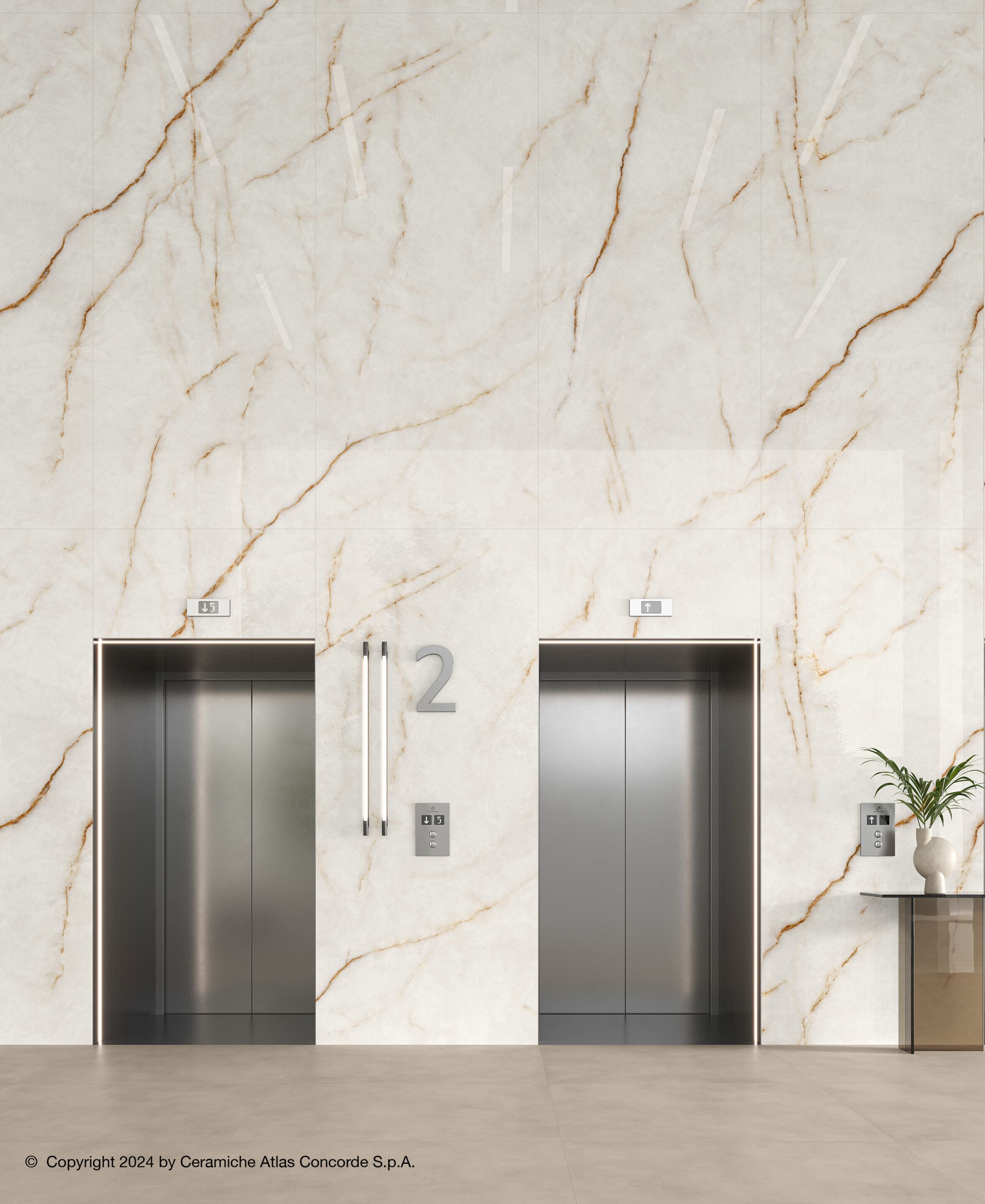 Керамогранит с мраморным эффектом Atlas Concorde Marvel Diva ARCH-00066015 - Вид №19