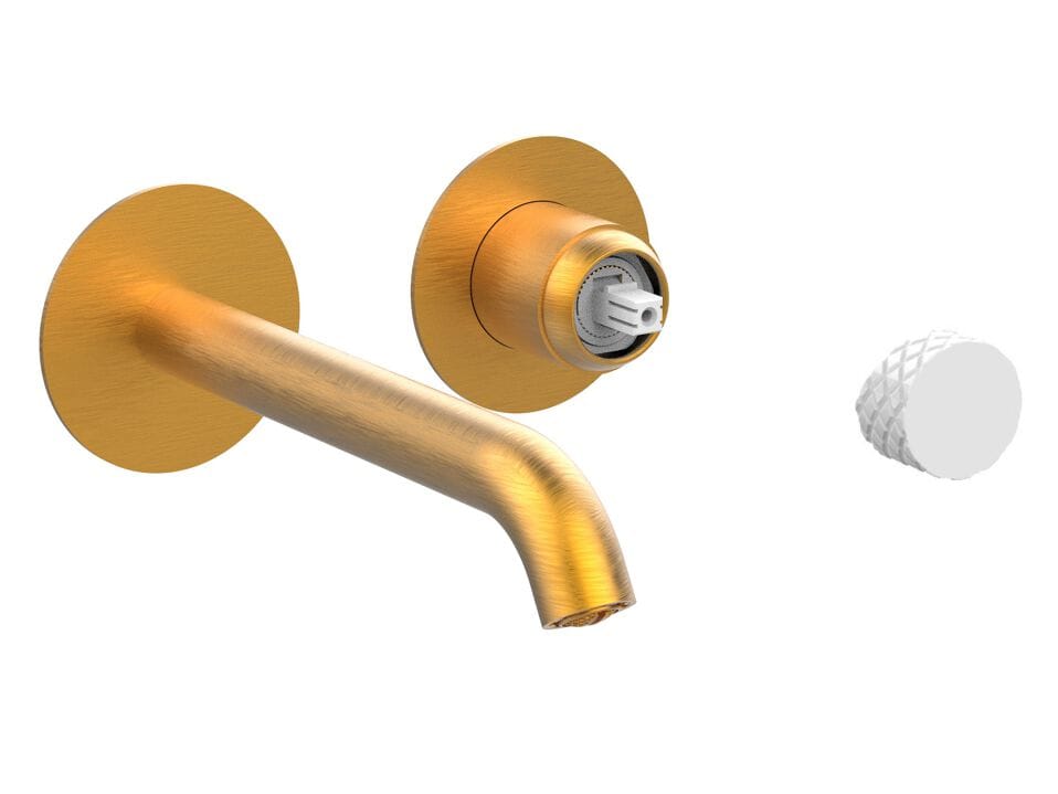 Смеситель для раковины с 2 отверстиями и ограничителем расхода Rubinetterie Frattini Pepe XLS ARCH-00007424