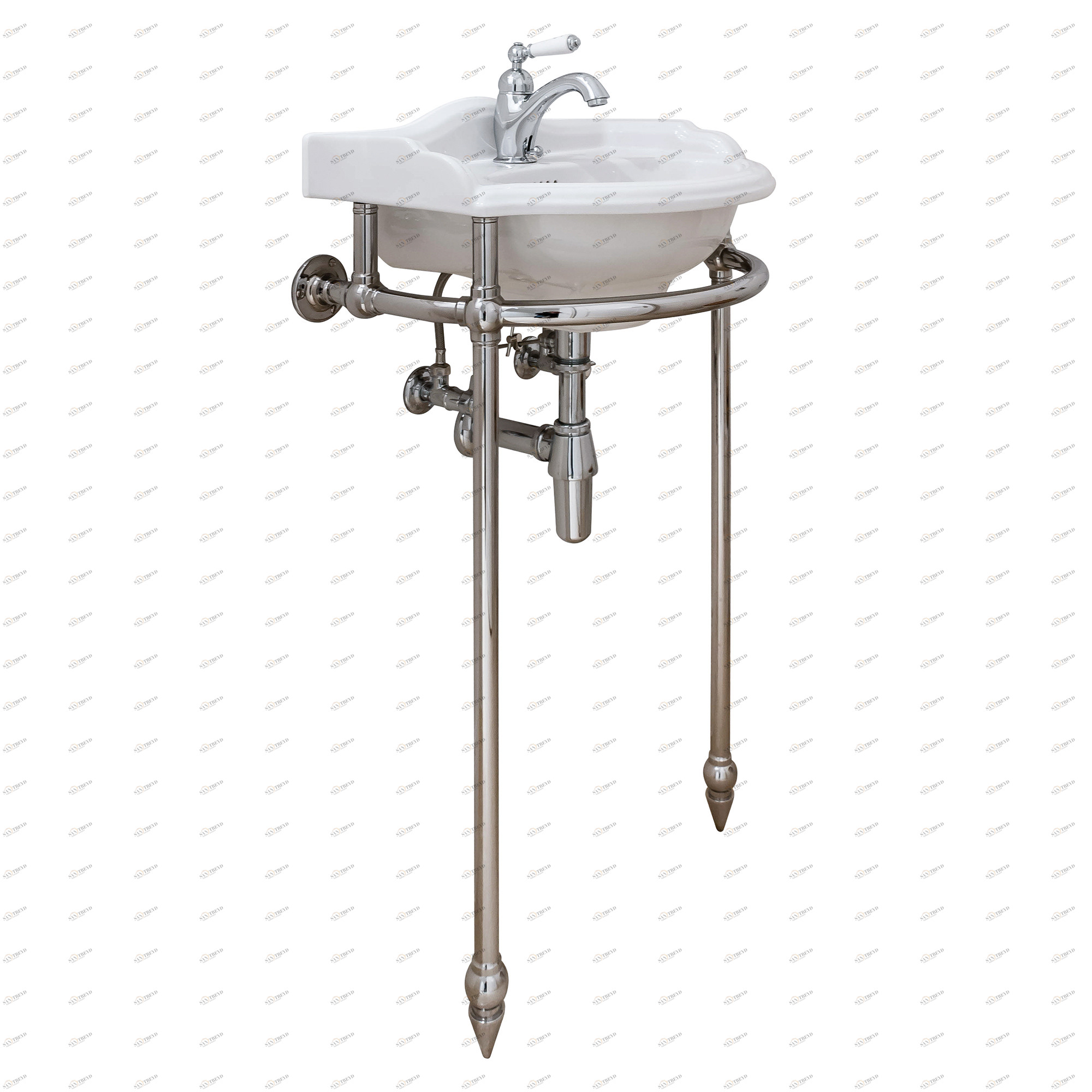 Traditional bathrooms Раковина РИЧМОНД средняя с консолью Tb-my-02s Richmond