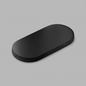 143247P4408 Накладка глухая овальная - угольd line Knud Holscher