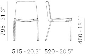 Pedrali Стул с мягкой подкладкой Noa 725 - Вид №7