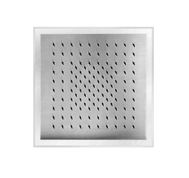 K002  Многофункциональный верхний душквадратный рамка 35x35 cm bерхний душ 30x30 cm для потолочной установки: утопленная, полу-утопленная, внешняя встроенная часть в комплекте обратный клапан ограничитель потока воды до 12 л/мин при 3 бар Функции: Двойной Fantini Rubinetti Acquafit