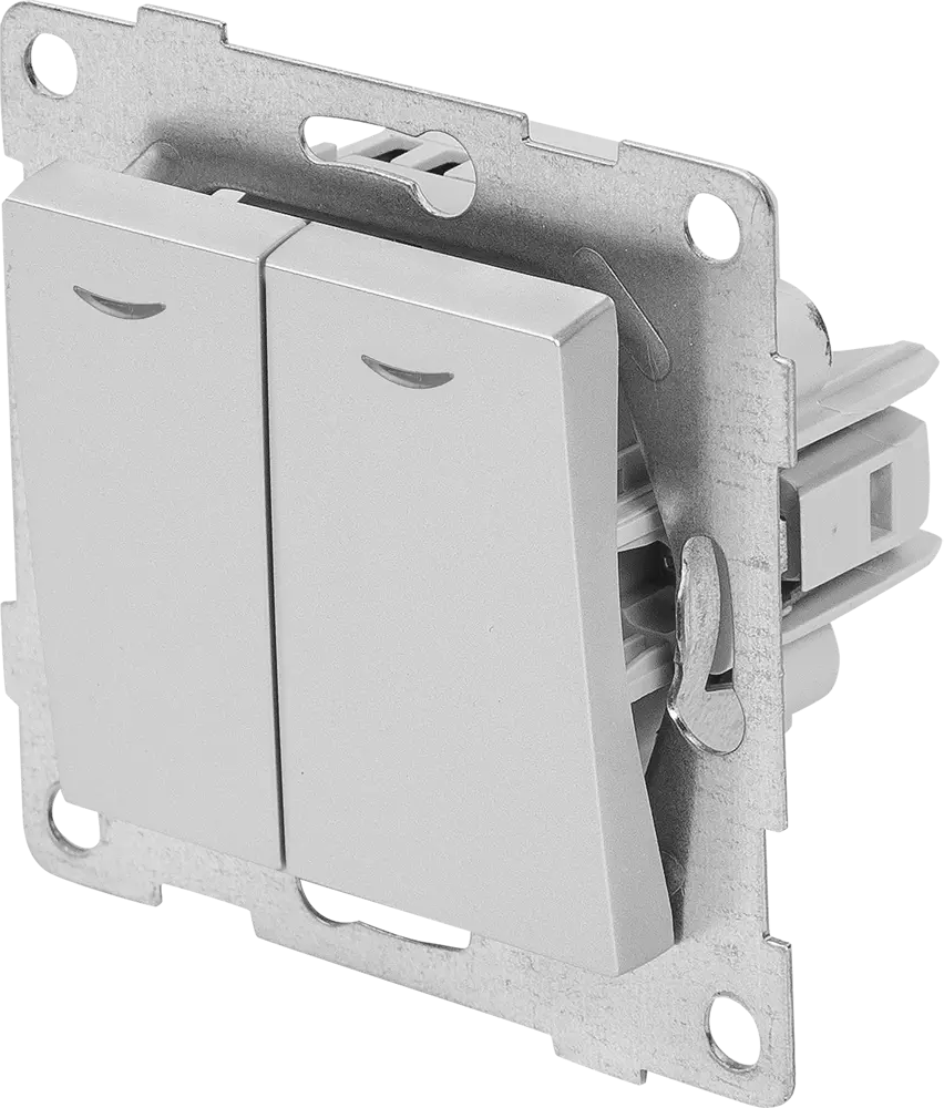 GUSI Electric — встраиваемый выключатель с индикацией для двух цепей освещения 83864227