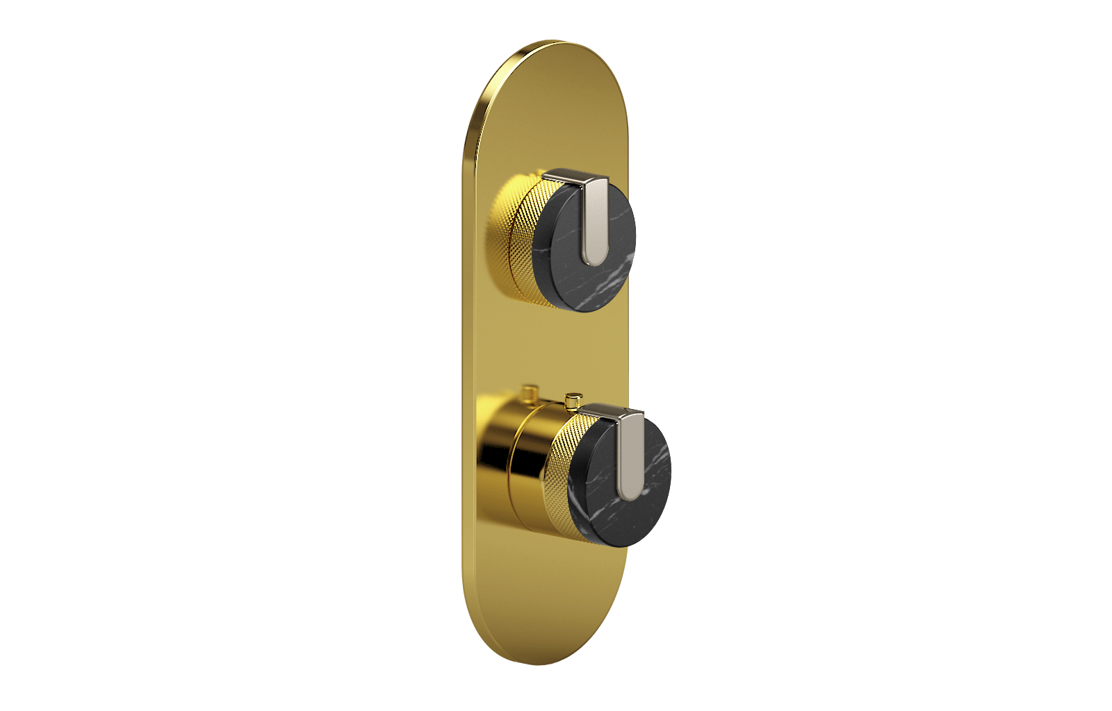 E-8026-R2MBE0-L1PN-AU-T Планка M-Series с 2 ручками - Внешняя часть GRAFF MOD+