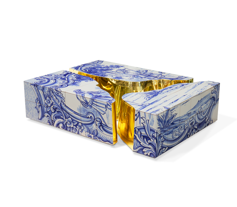 0-053 Центральный стол из плитки Lapiaz Boca Do Lobo  - Вид №9