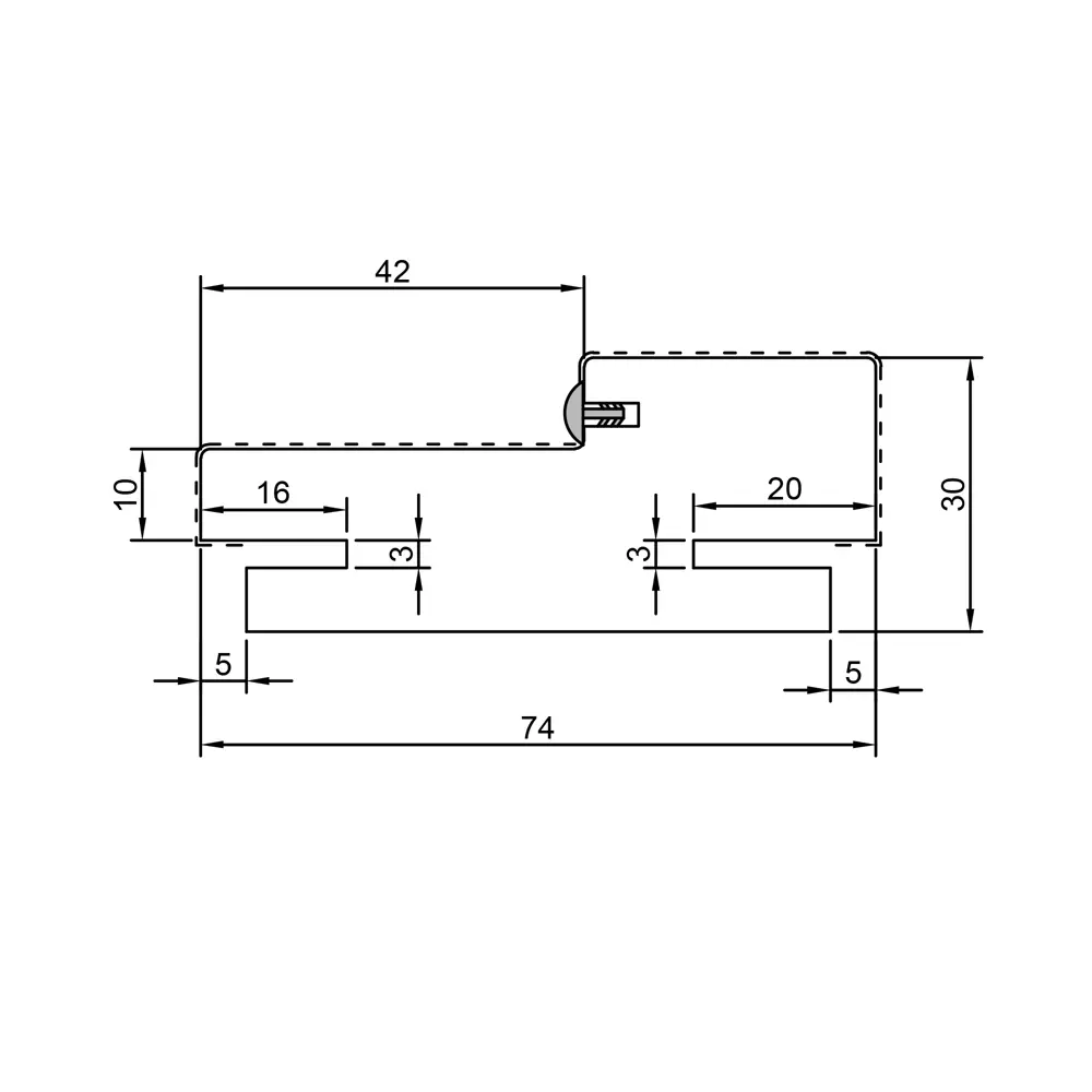 Комплект дверной коробки Skyline 2/3 телескопический 2070x74x2.8 мм ПВХ цвет дуб рустик (2.5шт.) VELLDORIS STLM-2128536 - Вид №2