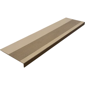 90561589 Накладка на ступень (Проступь) Удлиненная рифленая 1200x300x30 мм - Бежевый STLM-1334339