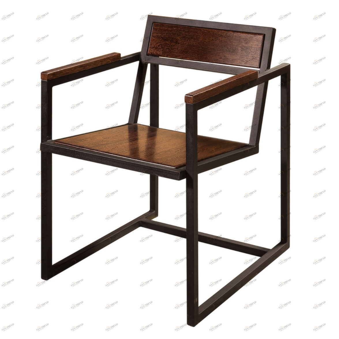 Кресло Loft №2 коричневое РЕСТОРАЦИЯ ДИЗАЙНЕРСКИЕ, LOFT 096874 Венге 