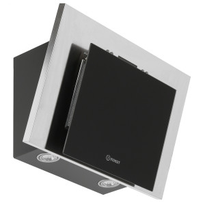 8128182 Вытяжка наклонная Indesit IHVP 6.4 LL K черный/серебристый