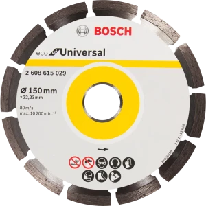 Диск алмазный по бетону и кирпичу Bosch Eco for Universal Segmented 2608615029 сегментный 150x22.2x2.1 мм 82857620 STLM-2098904