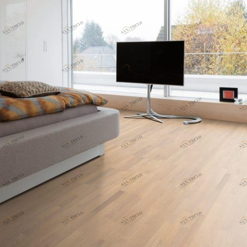 Паркетная доска Haro 4000 Series Top connect под белым Дуб Рустик (Гладкая) 2200х180 мм 674718