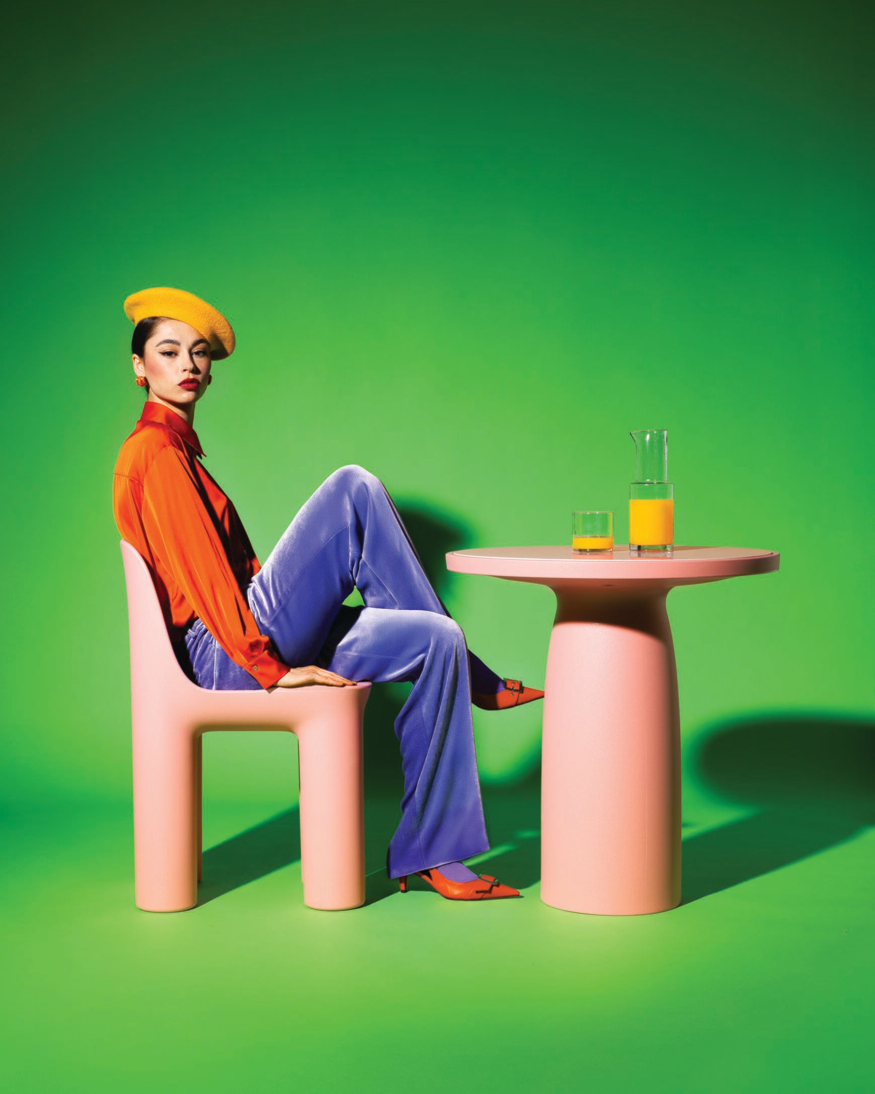 Обеденный стол из полиэтилена с верхней частью HPL Qeeboo Toto, Totino, Tata ARCH-00000985 - Вид №3