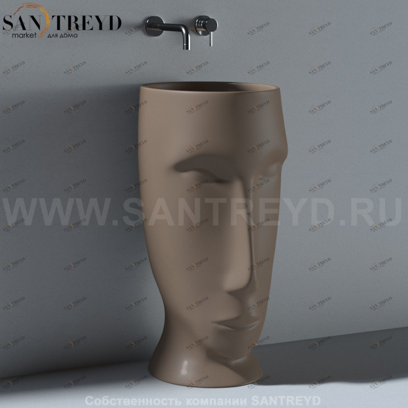 474088 Напольная раковина стоящая круглая Kerasan Artwork