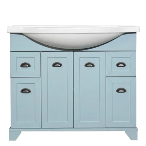 Тумба под раковину напольная Aquaton Шарм 100 см цвет зелёный