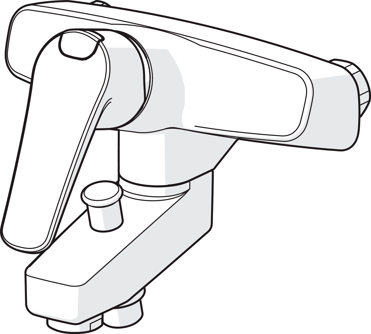 Oras 1871G Cмеситель для ванны и душа 1871G Vega Хром  - Вид №2