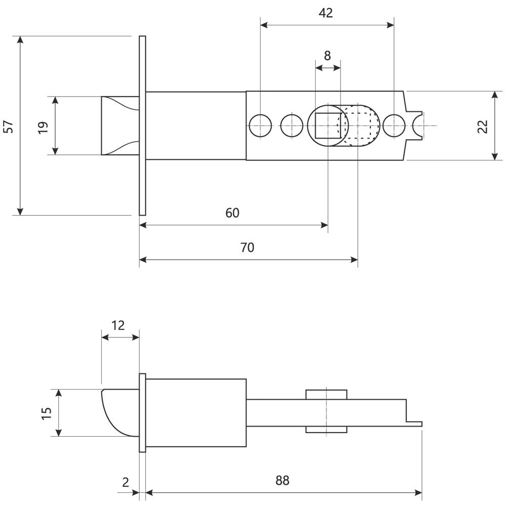 Ручка-кноб AVERS с фиксатором для межкомнатных дверей 18776000 STLM-1516933 - Вид №7