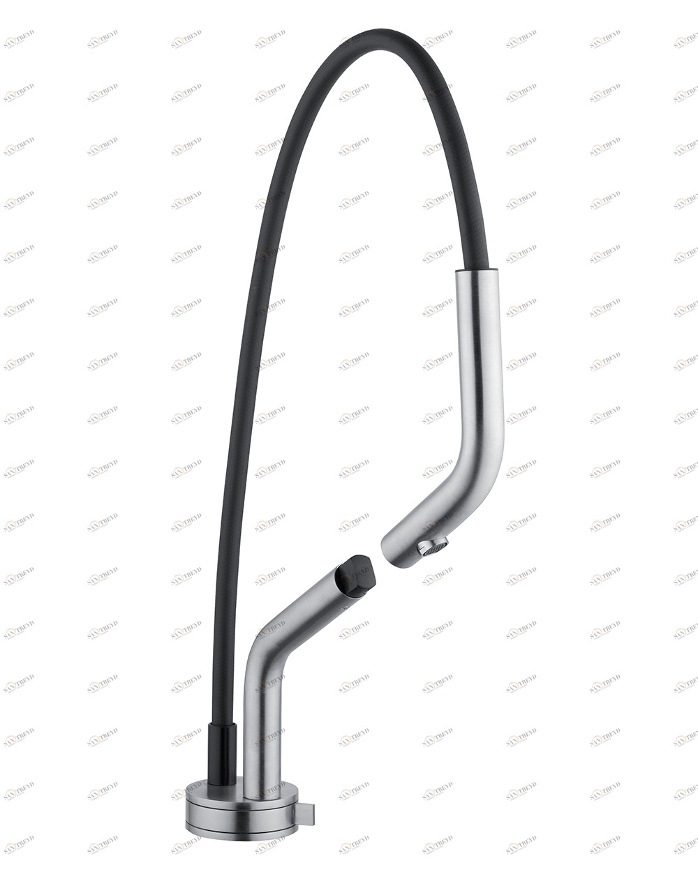 Inox. 405. Кухонный смеситель с вытяжкой. Quadrodesign