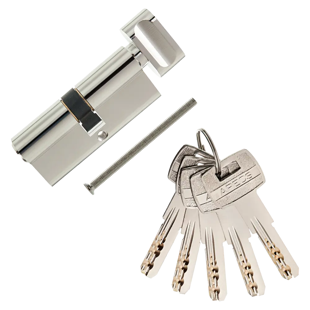 Цилиндр Apecs SM-70-C-NI, 35x35 мм, ключ/вертушка, цвет никель STLM-2048314 - Вид №1