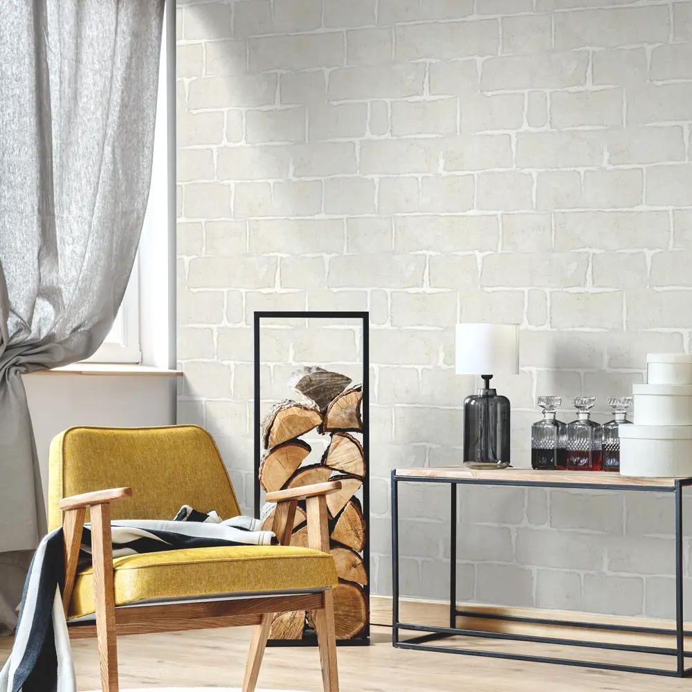 Обои виниловые Аспект Ру Бруклин белые 1.06 м 70312-11 STLM-2044293 - Вид №3