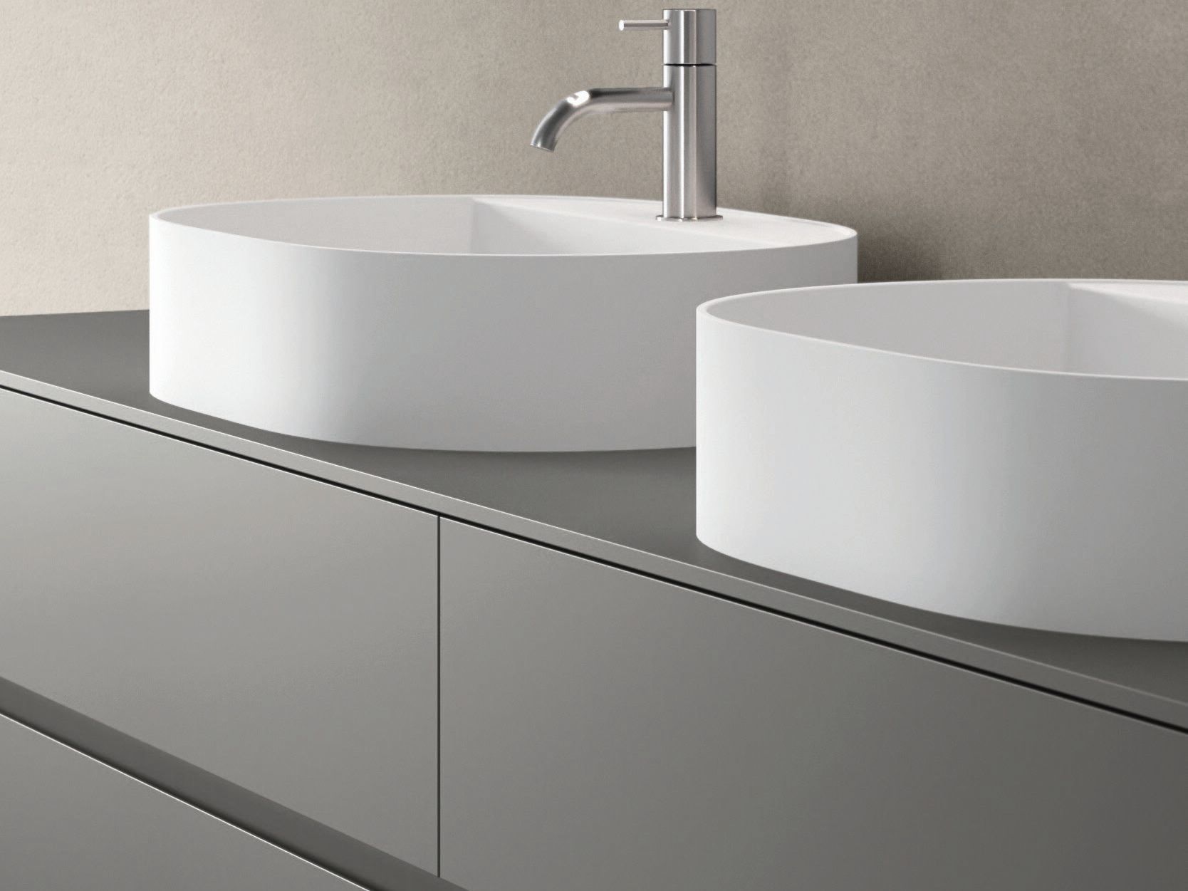 Деревянный подвесной двойной умывальник с ящиками Noorth синтез ARCH-00028311 - Вид №1