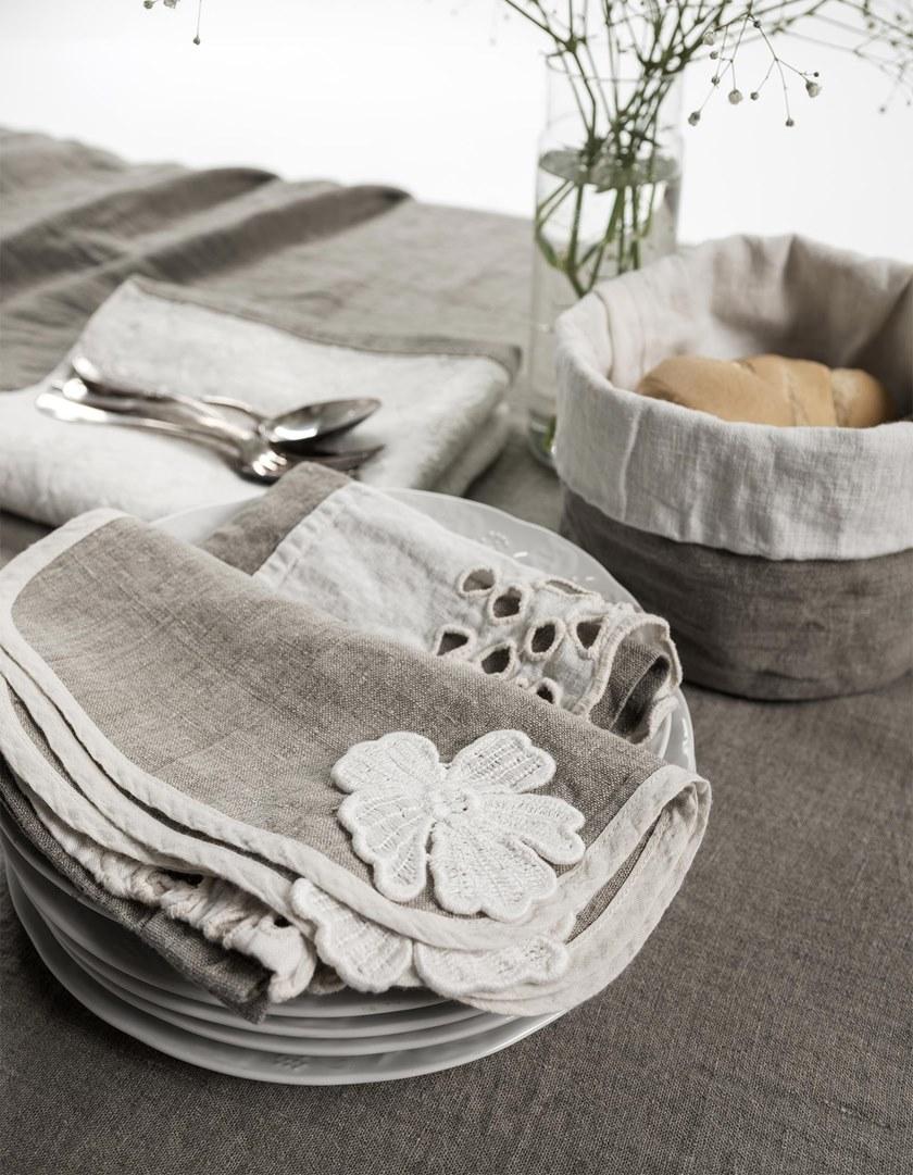 LA FABBRICA DEL LINO Ящик для хлеба в белье Basic sun-id-1351074 - Вид №1