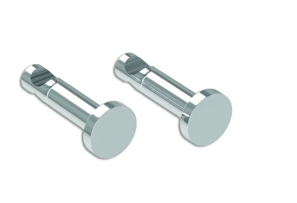 5991990010218 Cordivari Stefania, 2 крючка, цвет полированная сталь