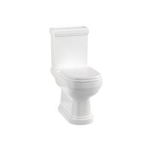 Burlington Riviera Ривьера Моноблочный унитаз с открытой спиной и цистерна Белый RIV9 - RIV11 - RIV.025