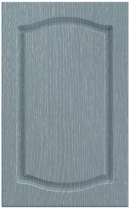 Фасады для кухни Классика Фрезеровка «Классика двойная» Прованс голубой патина №522