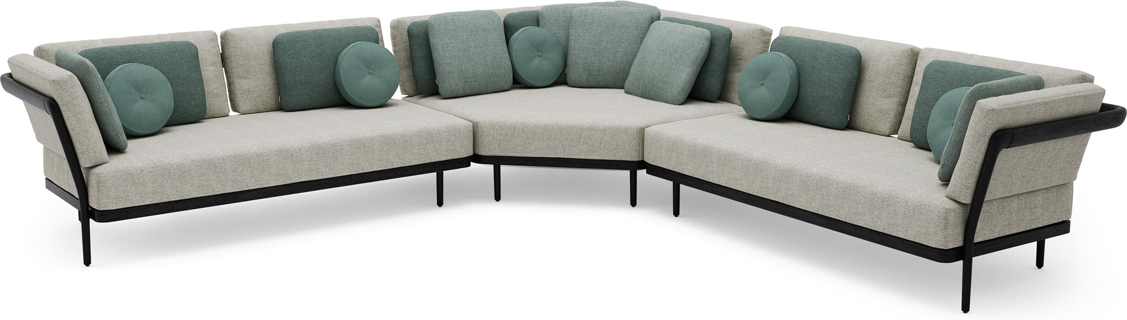 MNST297 Concept 9 teak nero черный Manutti Flex