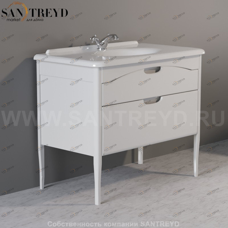 920130 Мебель напольная из дерева под консоль арт. 1049, 100x55. Retro Kerasan