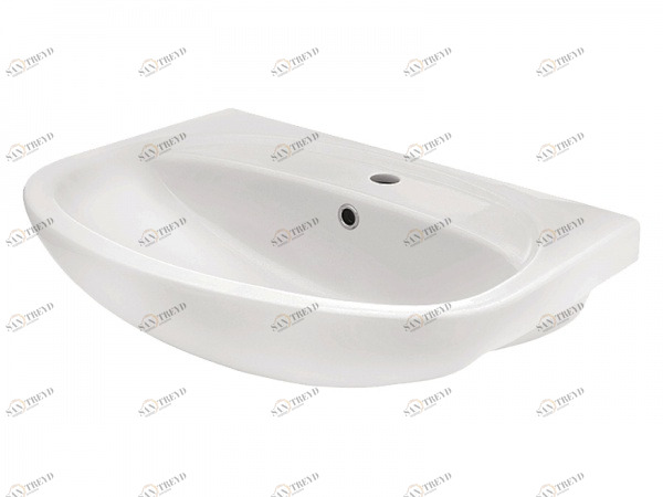 2323116 Подвесная раковина настенная овальная VAKO  белая 
