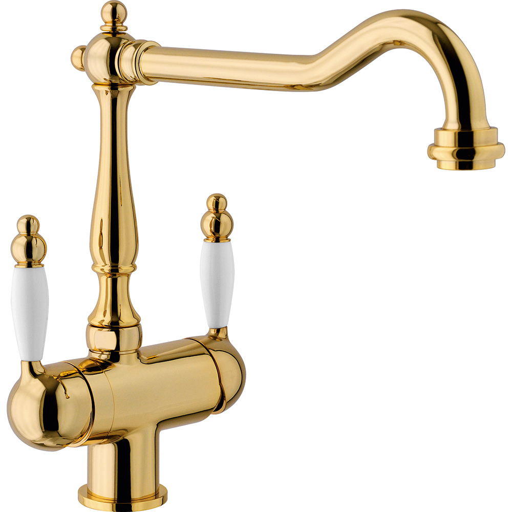 Смеситель кухонный  Clear Water Franke Old England Clear Water Золото