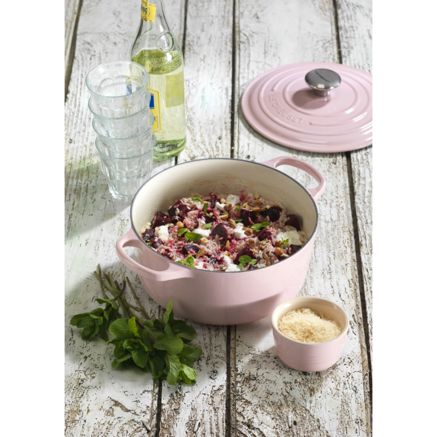Кастрюля чугунная Le Creuset, Ø24 см, розовая 21177244014430 - Вид №1