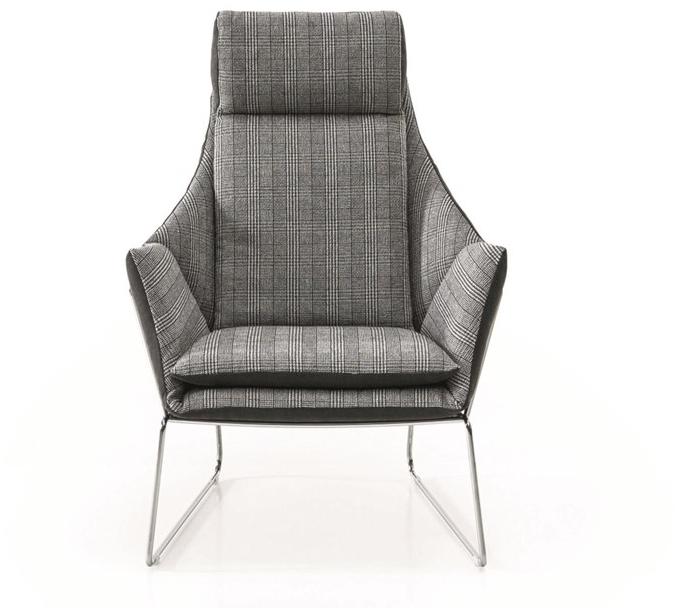 Saba Italia Кресло Bergere из ткани с высокой спинкой New york sun-id-1388853 - Вид №1