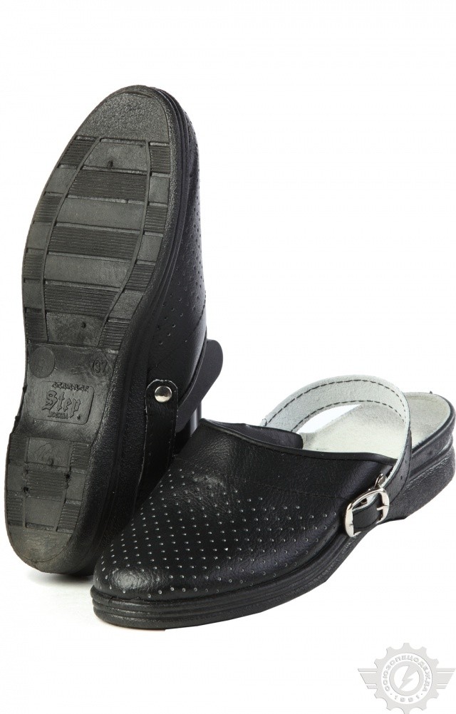 61807 Туфли Сабо женские темные  Медицинская обувь размер 38 Спецодежда 