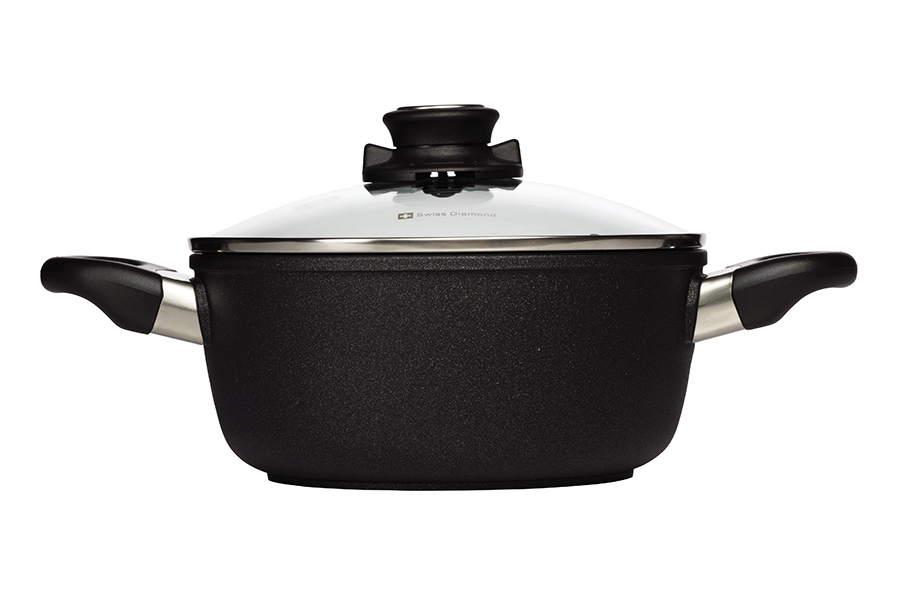 Сотейник Swiss Diamond со стеклянной крышкой, две ручки, Ø20 см XD6820C - Вид №1