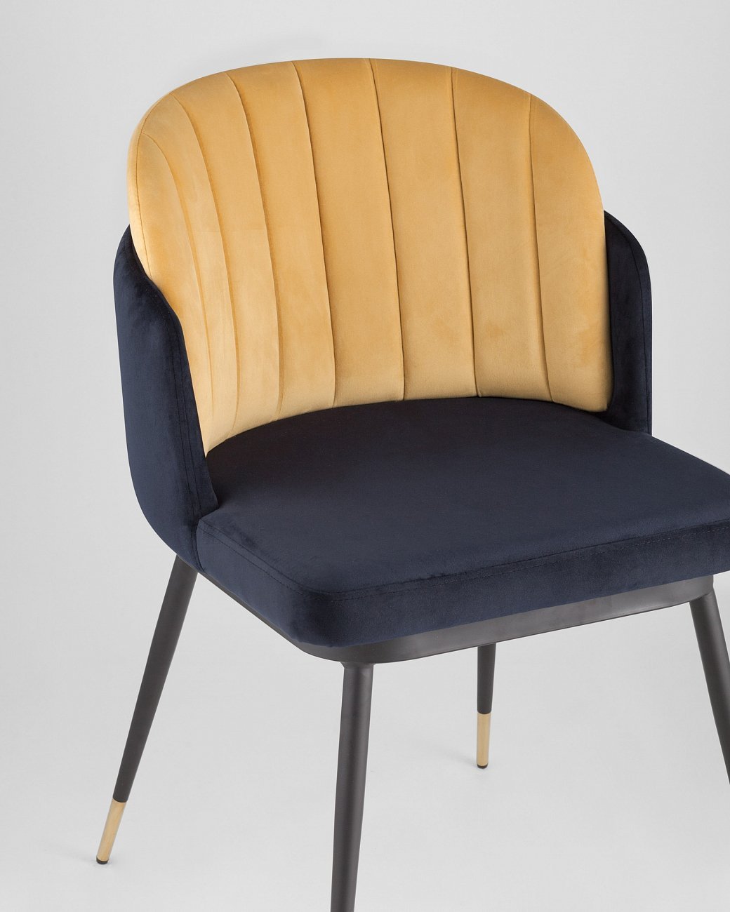 Стул со спинкой синий "Пенелопа" STOOL GROUP ДИЗАЙНЕРСКИЕ, ИНТЕРЬЕРНЫЕ 00-3946262 Желтый;синий  - Вид №7
