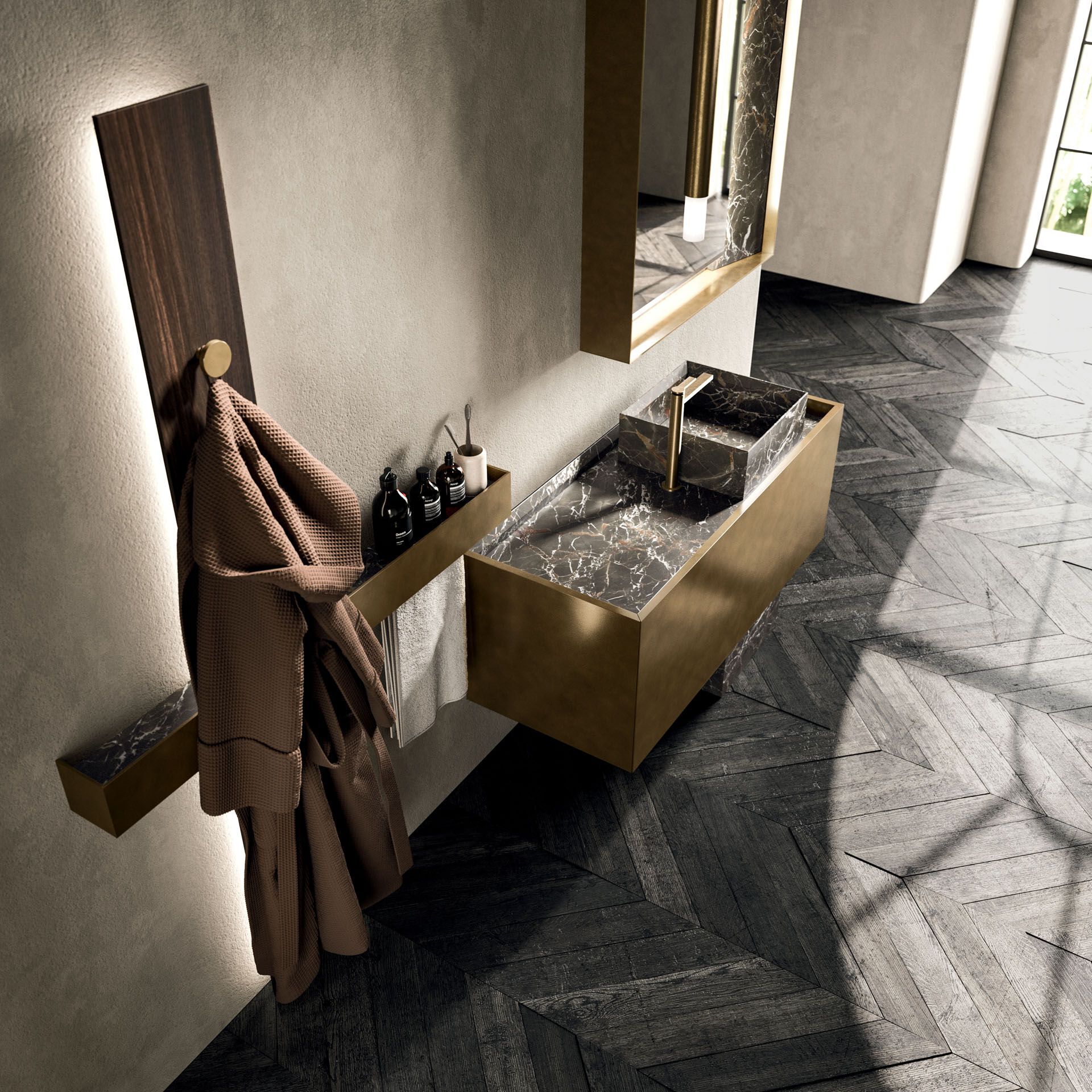 Одноместный напольный умывальник Arrital Must ARCH-00101911 - Вид №2