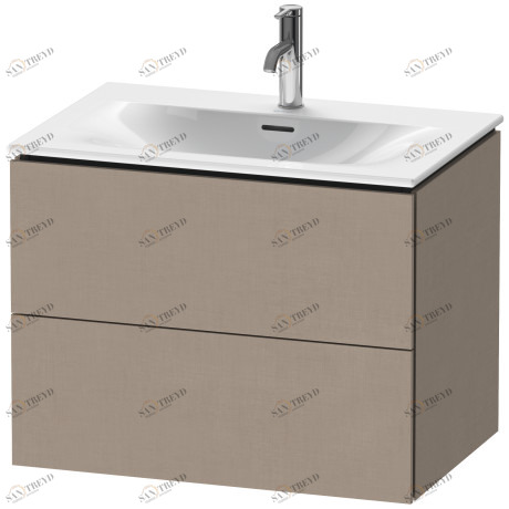LC630607575 L-Cube Тумбочка подвесная Лен, декор Duravit