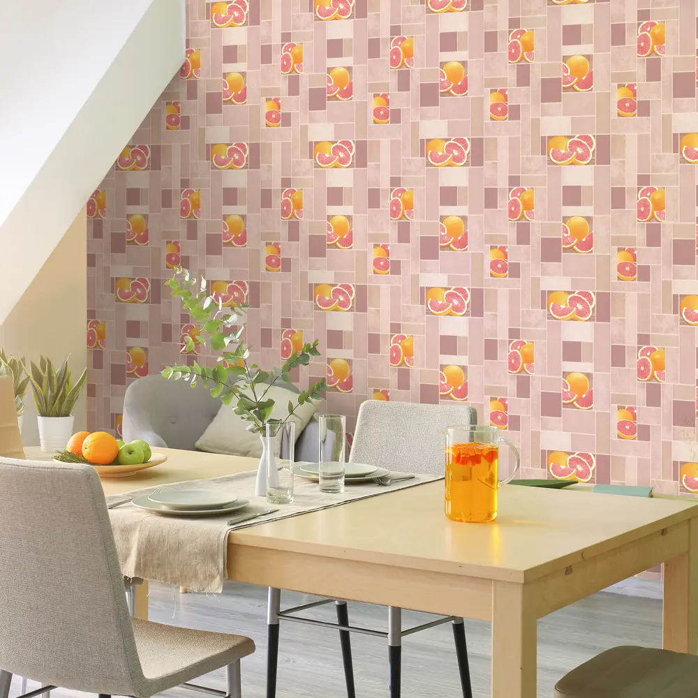 Обои виниловые Аспект Ру Цитрус розовые 0.53 м 10103-58 STLM-2121186 - Вид №3