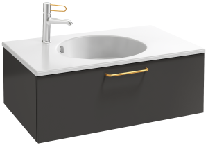 EB2515-R8-N14 Тумба под столешницу 80 см, 1 ящик, золотая ручка JACOB DELAFON ODÉON RIVE GAUCHE