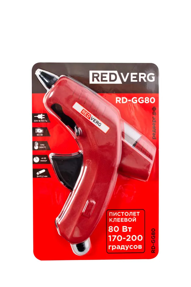 91288433 Пистолет клеевой Redverg RD-GG80 80 Вт, для стержней 11.2 мм STLM-0845444