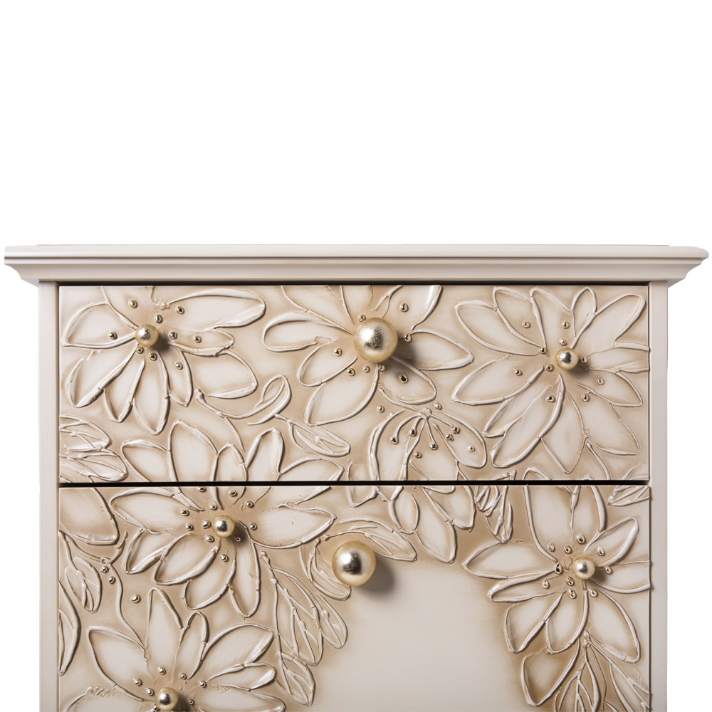 11620 Тумба для обуви Терра-3 (с 3-мя ящиками) Айвори Мраморное золото BOGACHO 4627196590366 - Вид №3