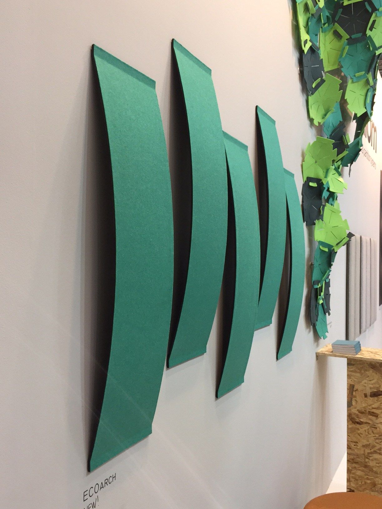 Термоформованная стеновая звукопоглощающая мономатериальная панель Slalom ECOrange ARCH-00103875 - Вид №4