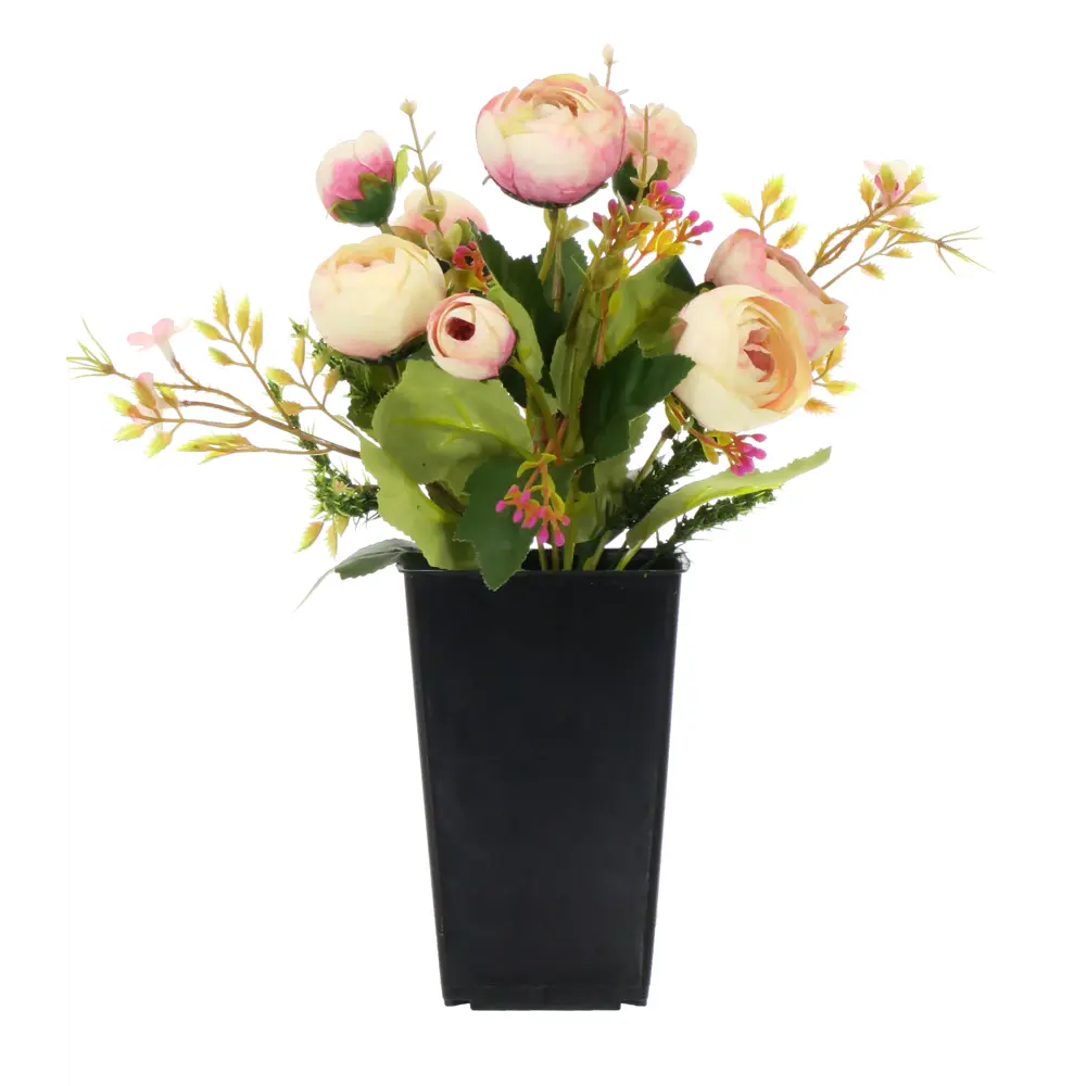 89356240 Искусственное растение в горшке камелия h30 см цвет розовый STLM-0949621 Santreyd 