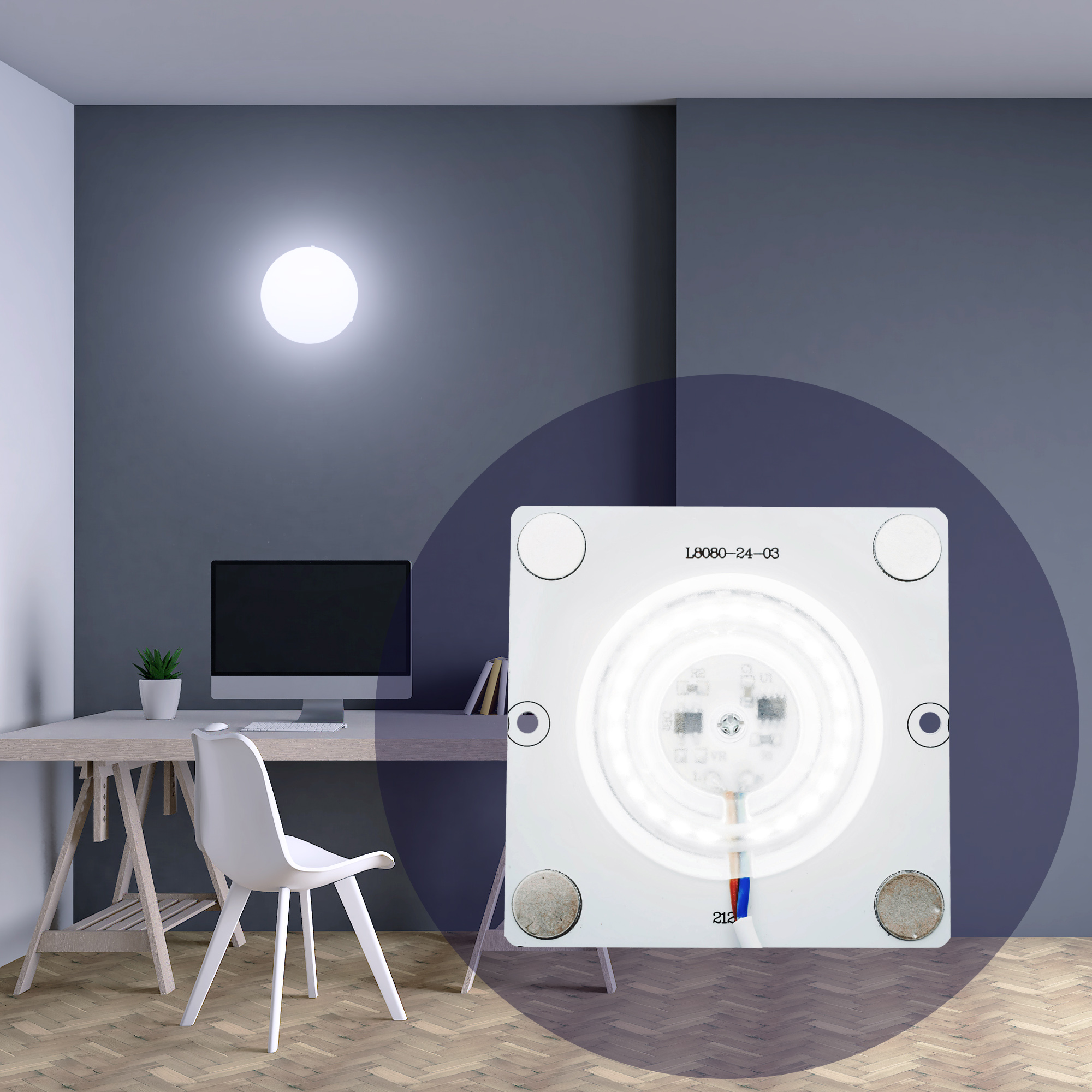 82039698 Плата светодиодная 02-20, 12 Вт, 220 В, 80 Лм, степень защиты IP20 STLM-0018187 APEYRON  - Вид №7