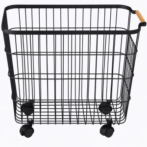 Корзина для белья Primanova Петербург 50 л цвет черный