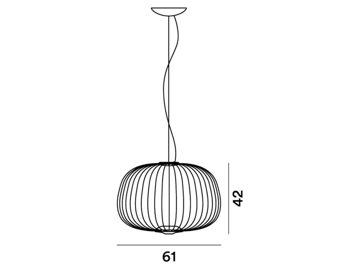 Металлический и стальной светодиодный подвесной светильник Foscarini спицы ARCH-00102979 - Вид №4