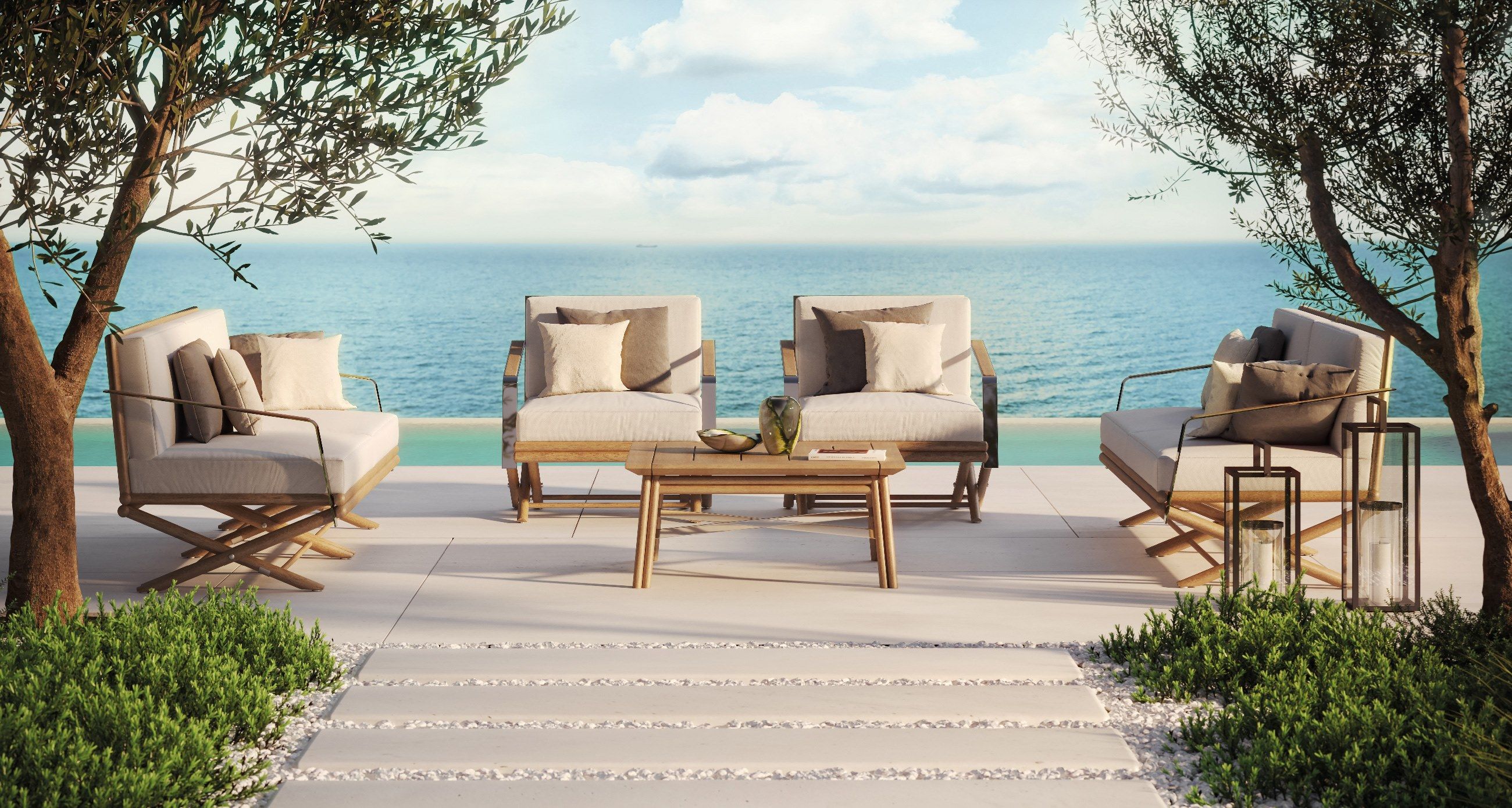 Садовое кресло Batyline® с подлокотниками Braid ARCH-00098105 - Вид №3