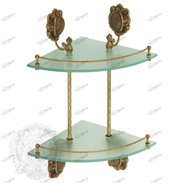 Полка с галереей MIGLIORE Cleopatra ML.CLE-60.762.BR бронза 